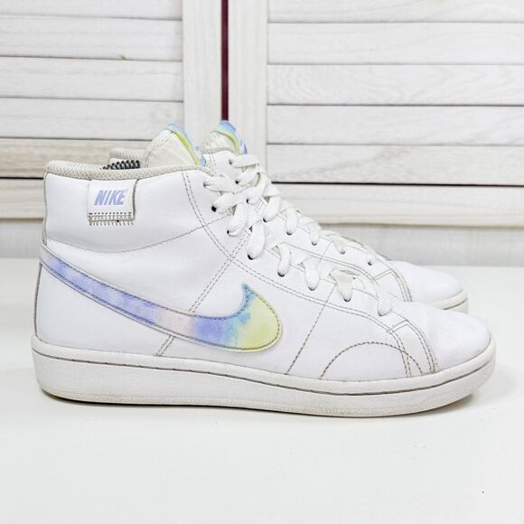 Nike Court Royale 2 Mid Top Sneakers White Multi Women’s 7 DD9670-100 - Picture 1 of 11